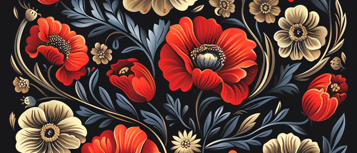 the Cornflower and the Poppy are more than just flowers in Petrykivka painting—they are living symbols of Ukrainian culture, resilience, and identity.
